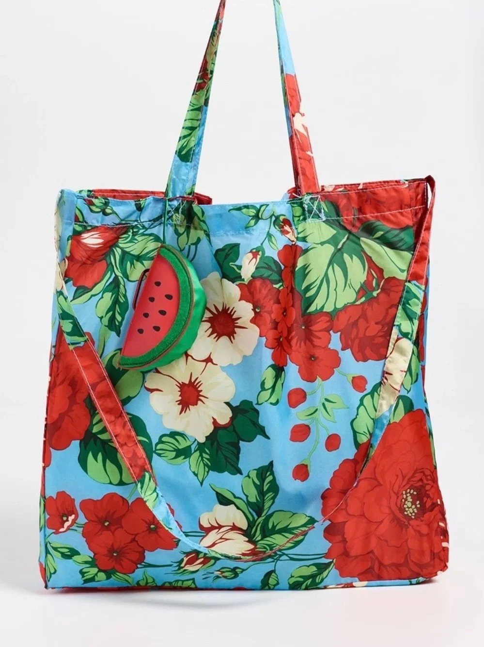 Farm Rio Fruit Bag in Watermelon. Packable. Brand new!